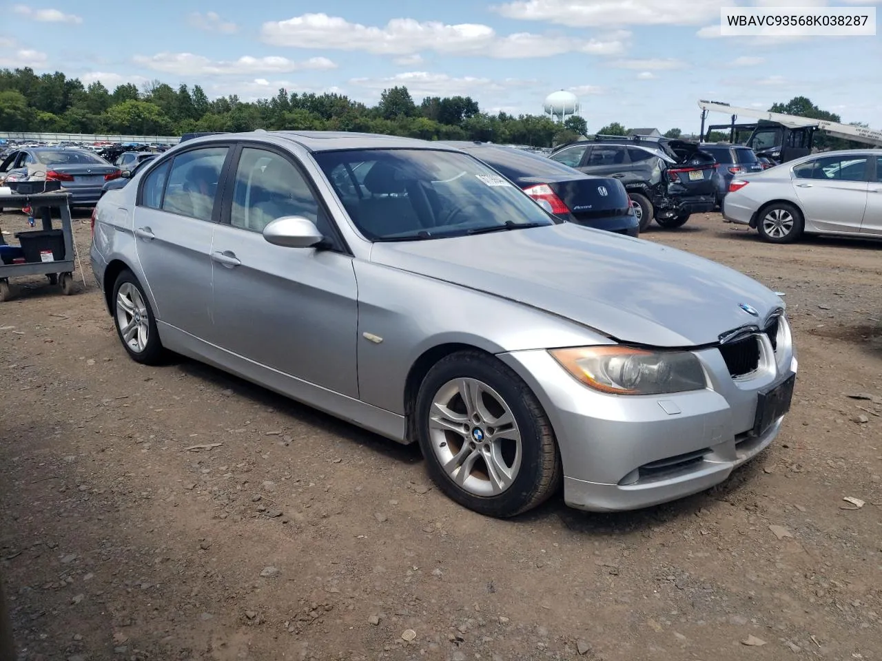 2008 BMW 328 Xi VIN: WBAVC93568K038287 Lot: 67799944