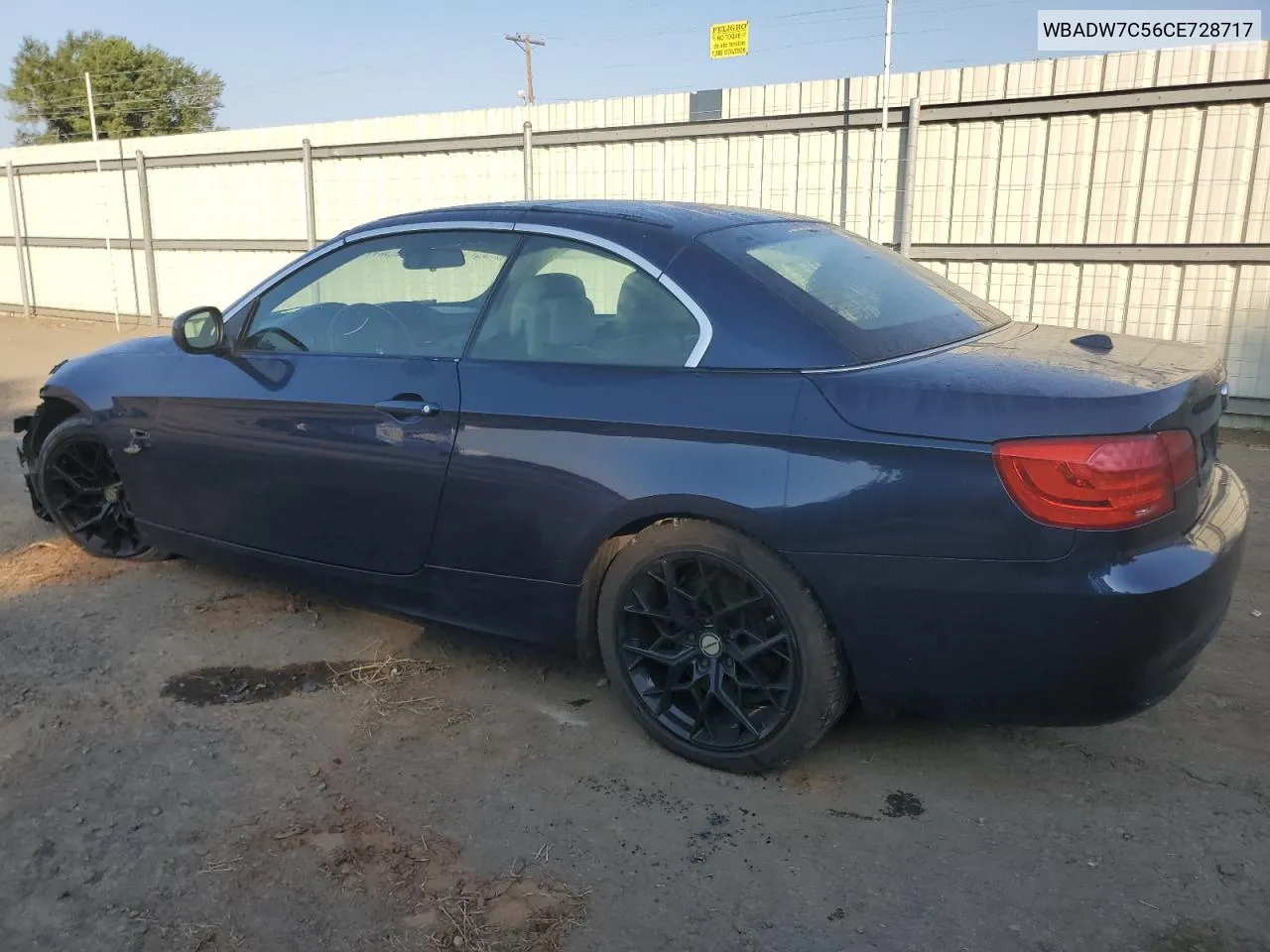 2012 BMW 328 I Sulev VIN: WBADW7C56CE728717 Lot: 71546184