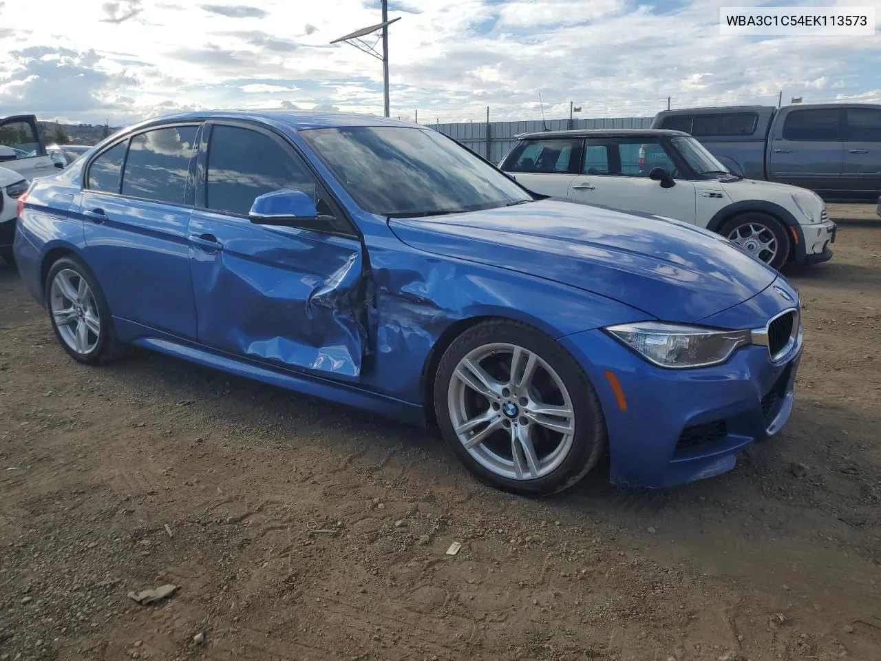 2014 BMW 328 I Sulev VIN: WBA3C1C54EK113573 Lot: 71811414