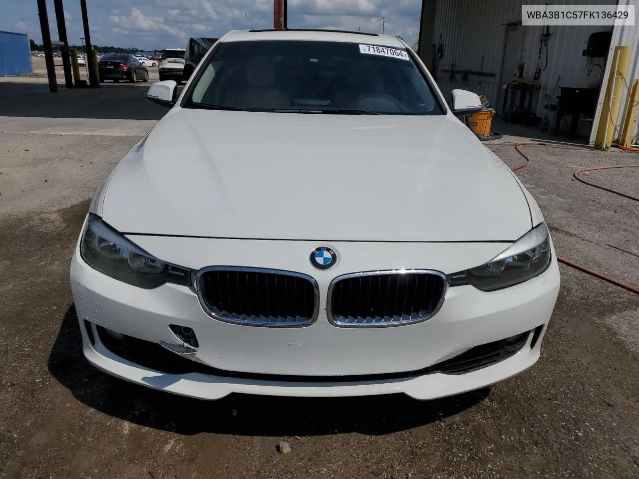 2015 BMW 320 I VIN: WBA3B1C57FK136429 Lot: 71847064