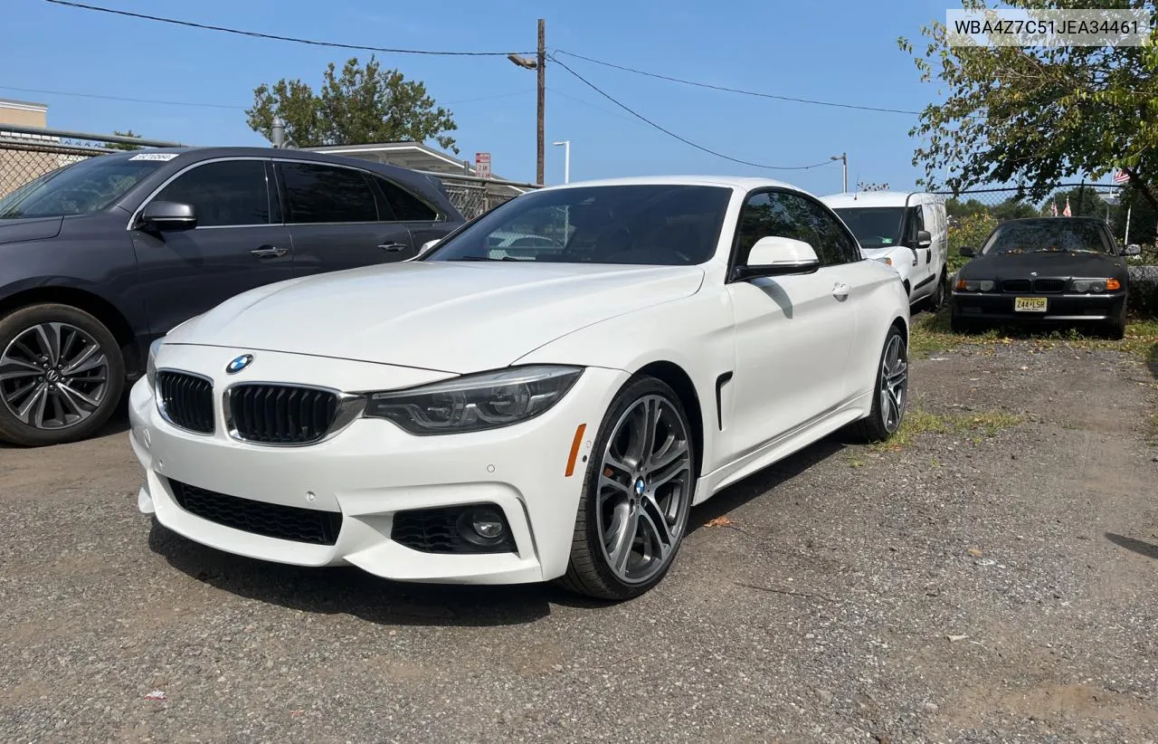 2018 BMW 440Xi VIN: WBA4Z7C51JEA34461 Lot: 71988774