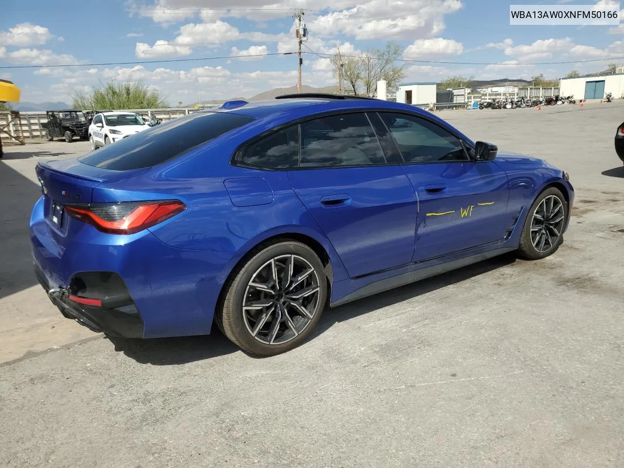 2022 BMW M440Xi Gran Coupe VIN: WBA13AW0XNFM50166 Lot: 71316474