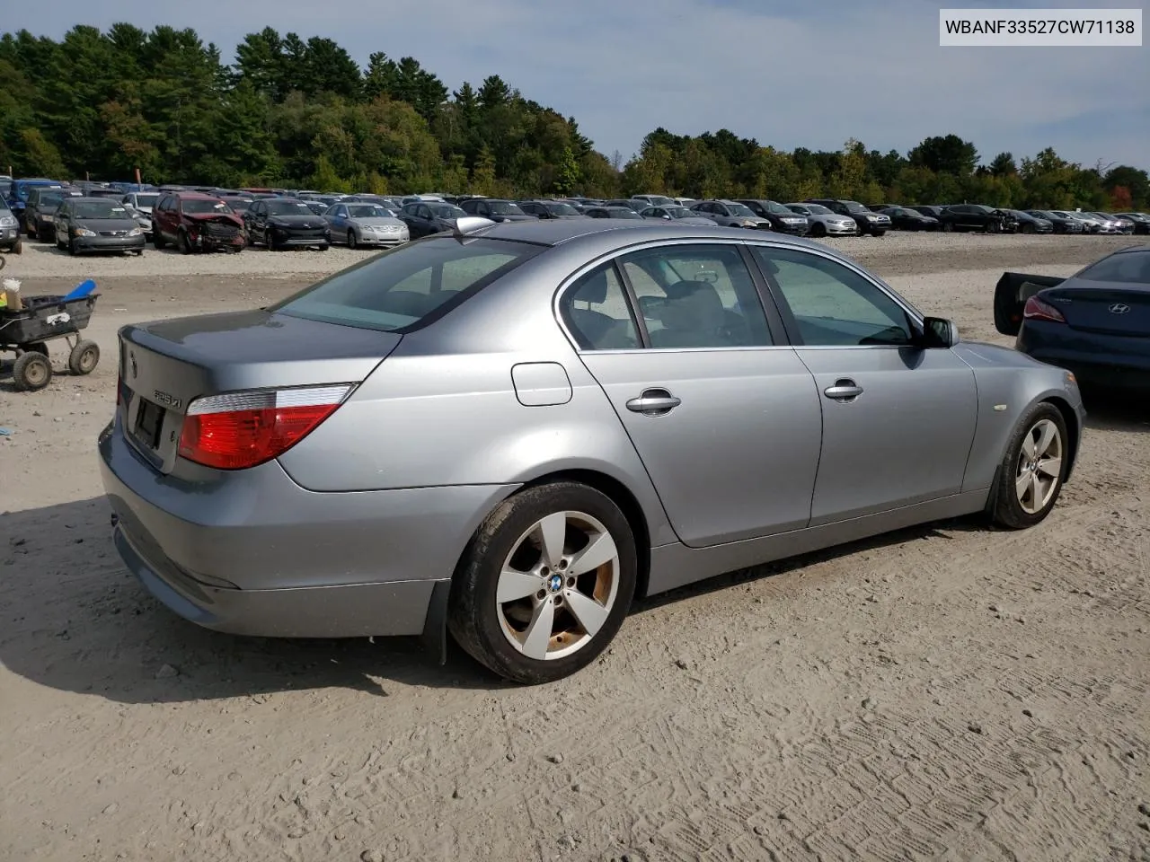 2007 BMW 525 Xi VIN: WBANF33527CW71138 Lot: 71892344