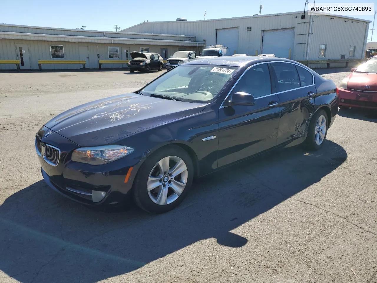 2011 BMW 528 I VIN: WBAFR1C5XBC740893 Lot: 71497874