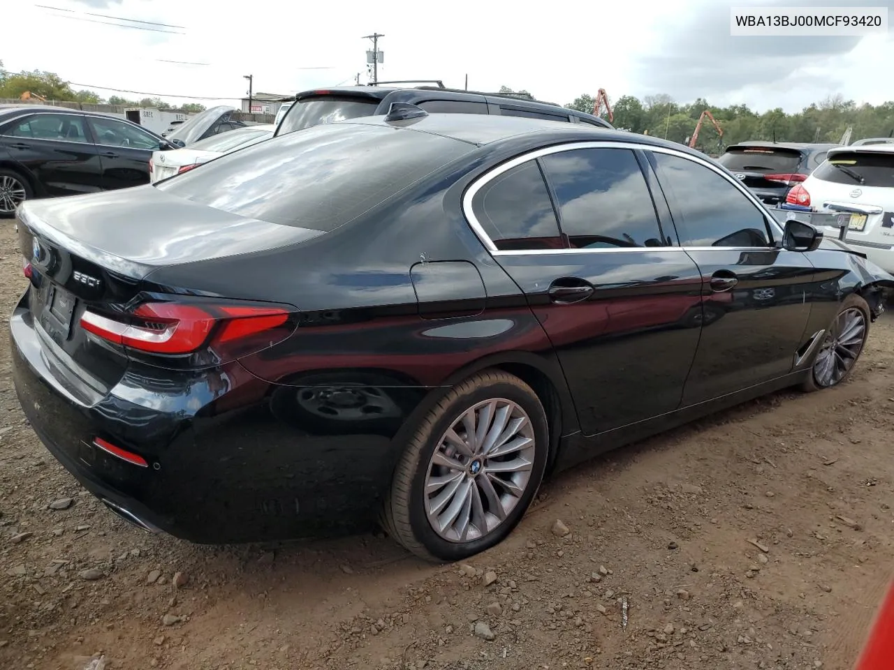 2021 BMW 530 Xi VIN: WBA13BJ00MCF93420 Lot: 70781344