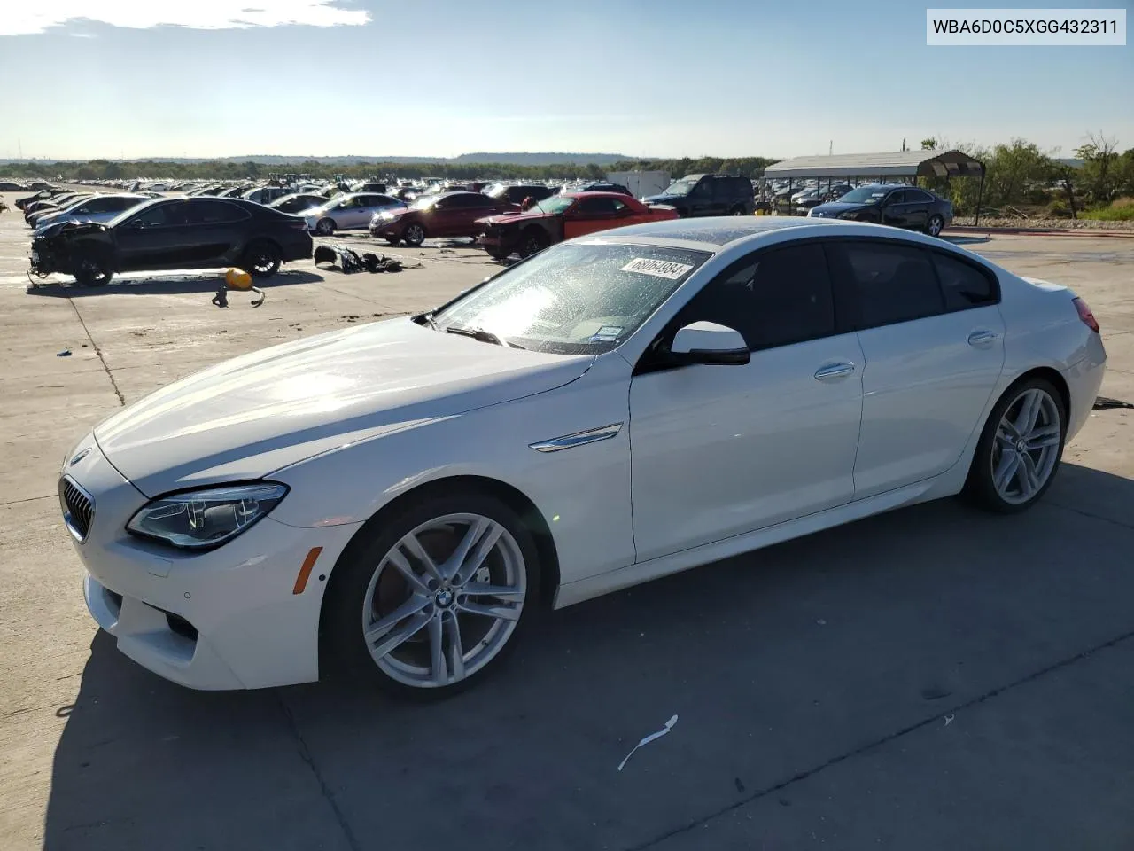 2016 BMW 640 I Gran Coupe VIN: WBA6D0C5XGG432311 Lot: 68064984