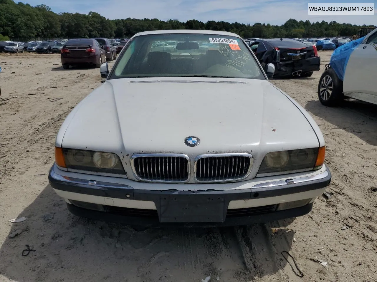 1998 BMW 740 Il VIN: WBAGJ8323WDM17893 Lot: 69853684