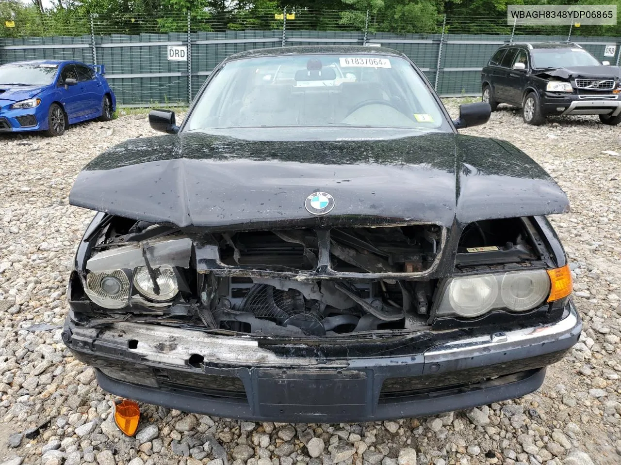 2000 BMW 740 Il VIN: WBAGH8348YDP06865 Lot: 61837064