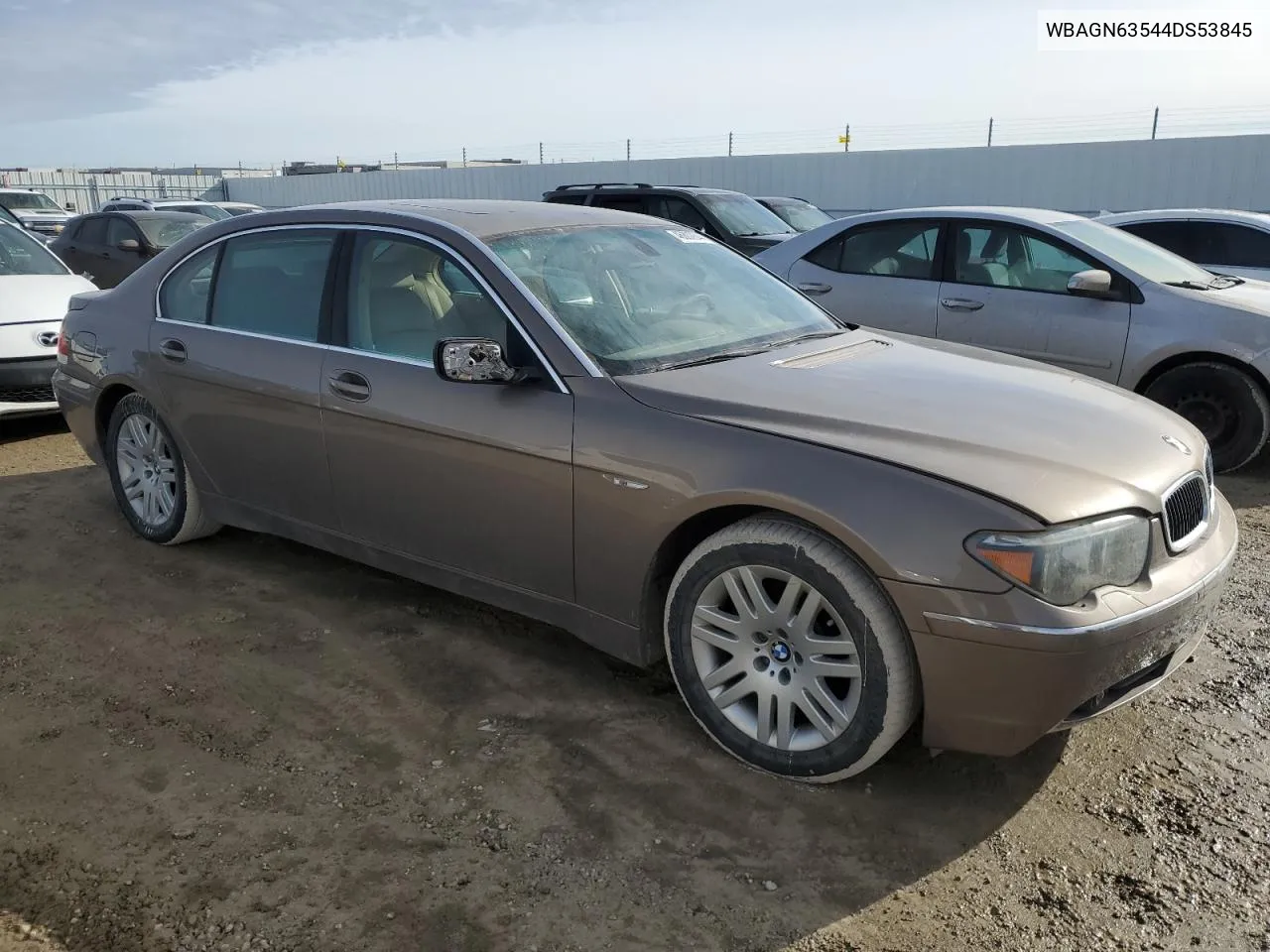 2004 BMW 745 Li VIN: WBAGN63544DS53845 Lot: 46802844