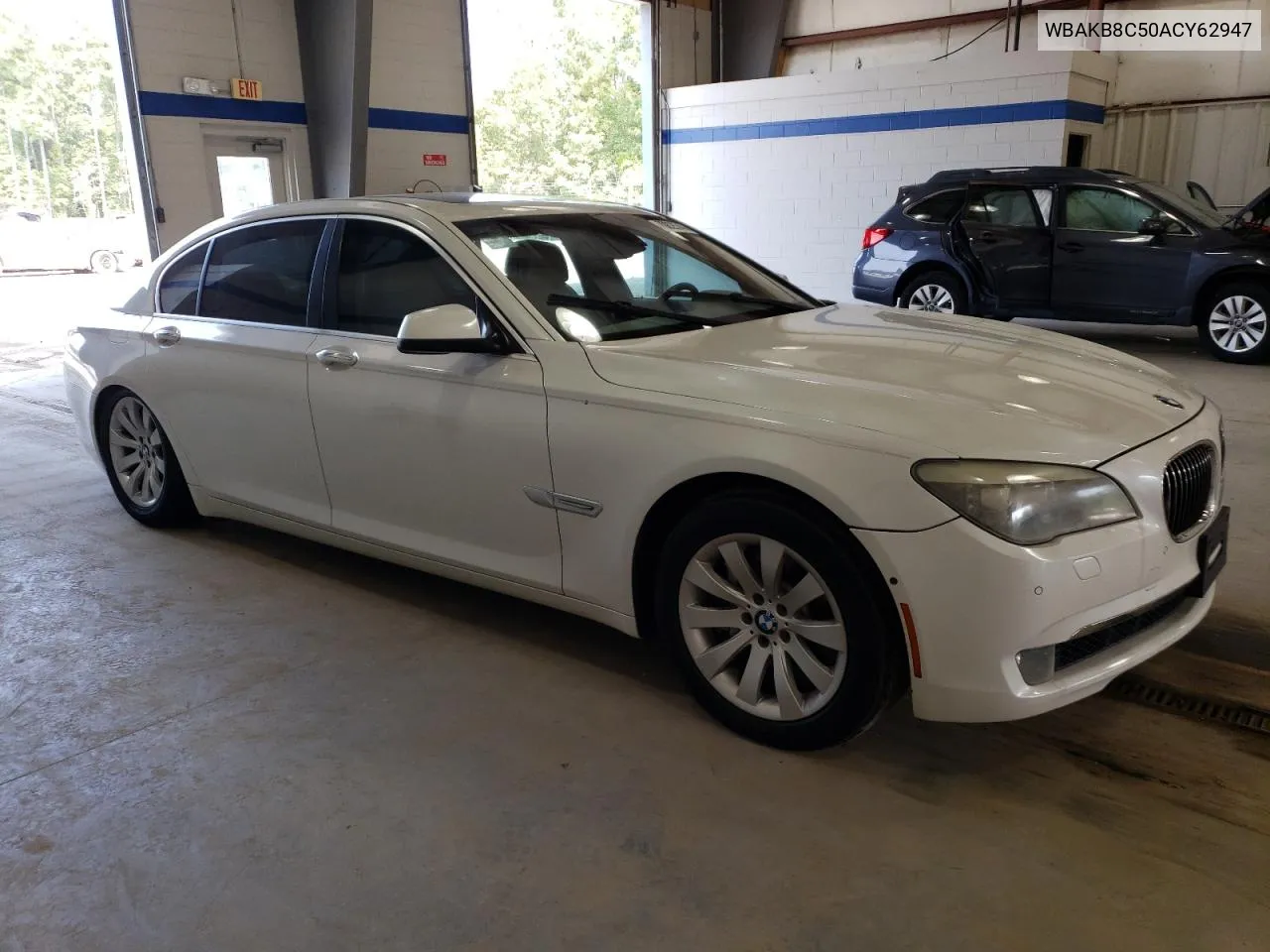 2010 BMW 750 Li VIN: WBAKB8C50ACY62947 Lot: 70825744