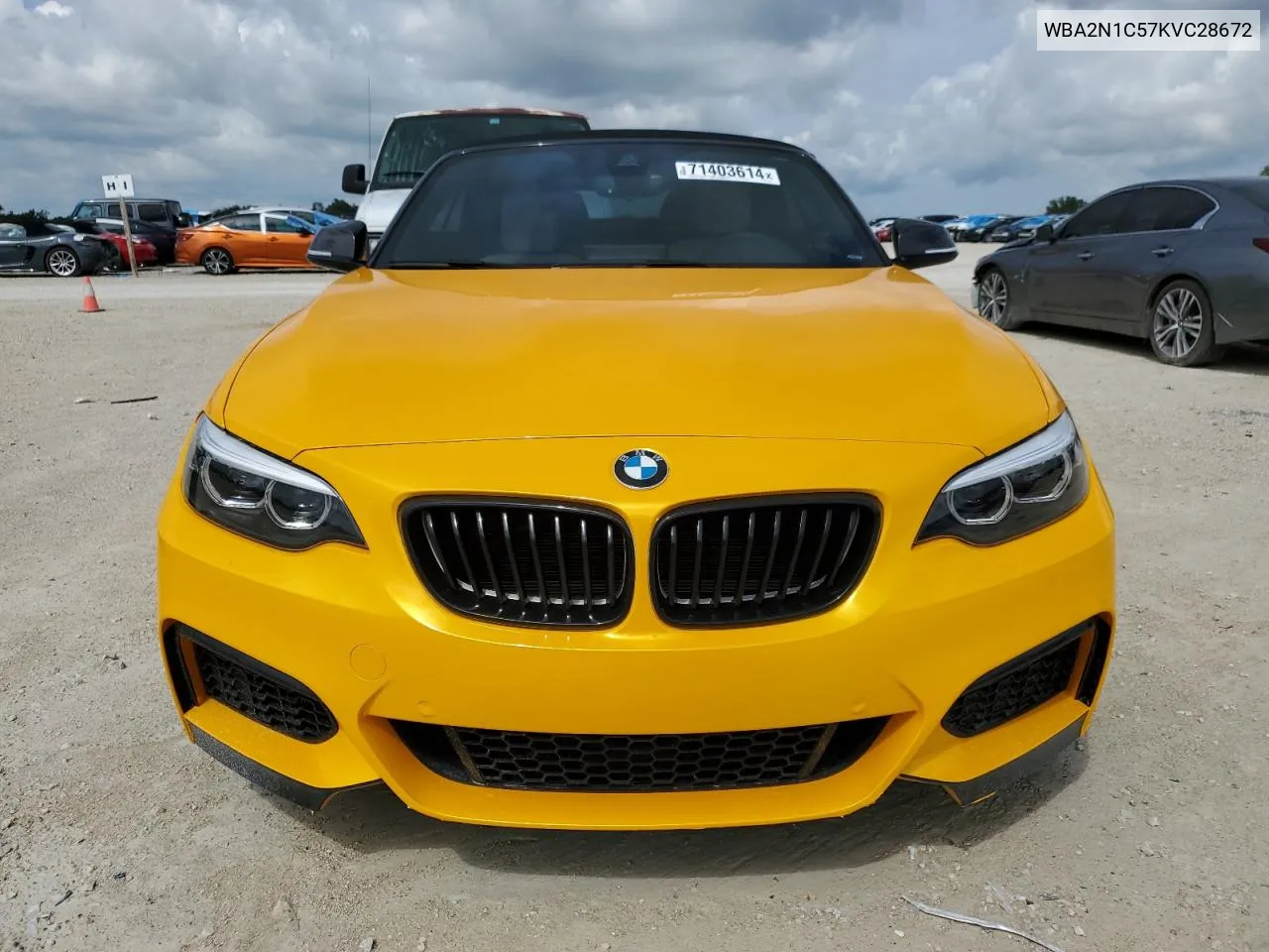 2019 BMW M240I VIN: WBA2N1C57KVC28672 Lot: 71403614