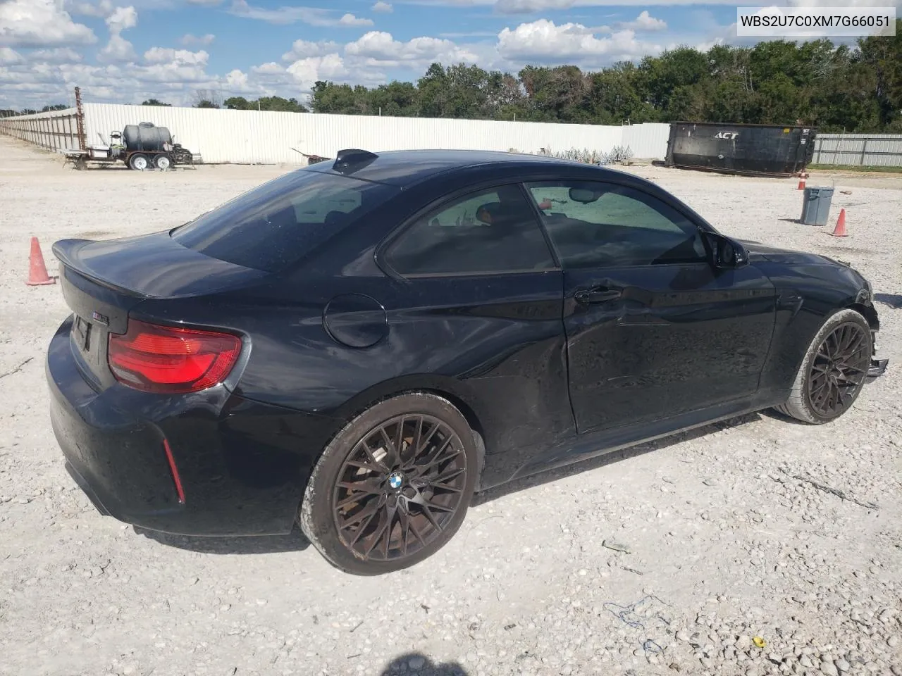 2021 BMW M2 Competition VIN: WBS2U7C0XM7G66051 Lot: 69102004