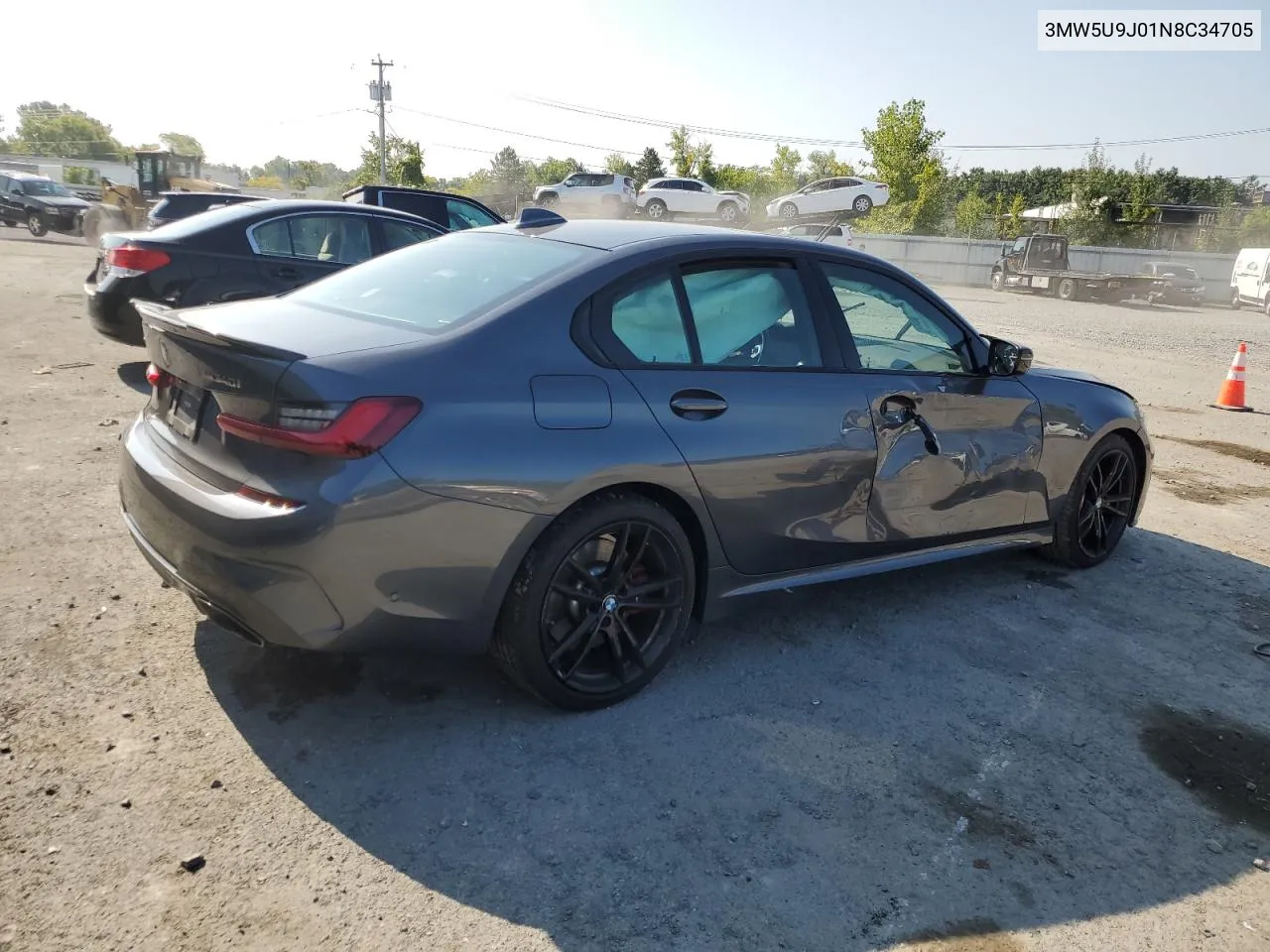 3MW5U9J01N8C34705 2022 BMW M340Xi