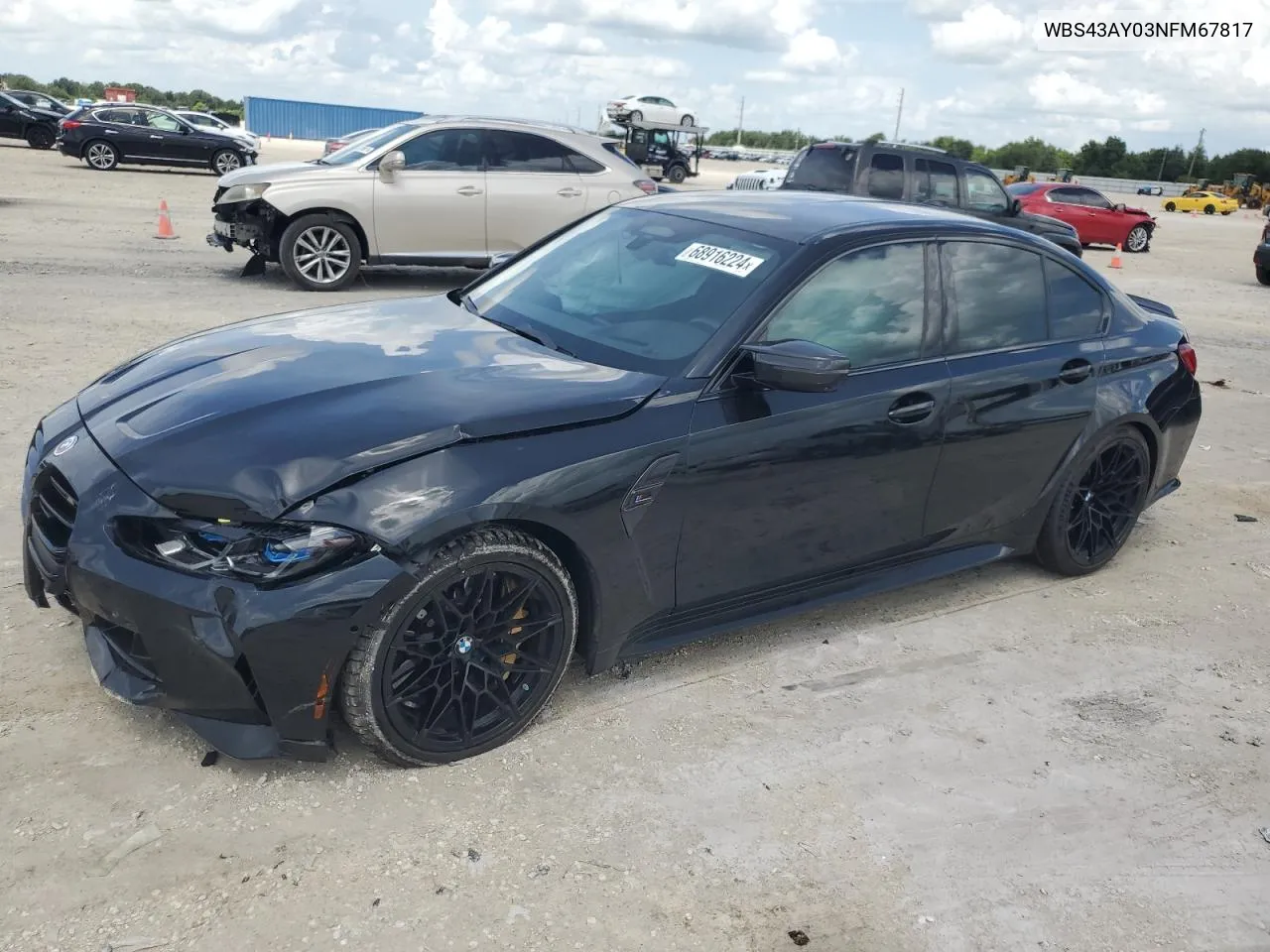 2022 BMW M3 Competition VIN: WBS43AY03NFM67817 Lot: 68916224