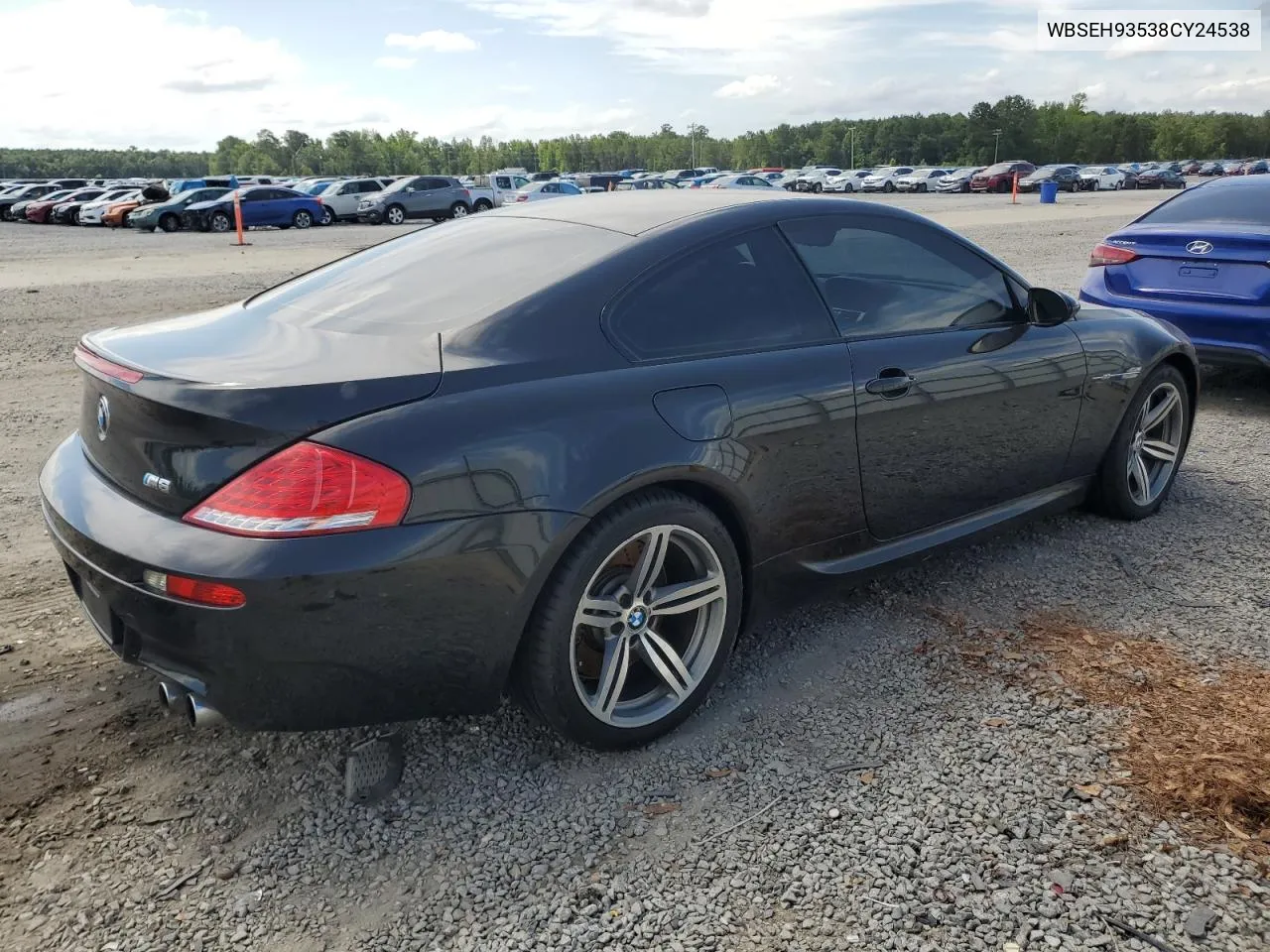 2008 BMW M6 VIN: WBSEH93538CY24538 Lot: 59657634