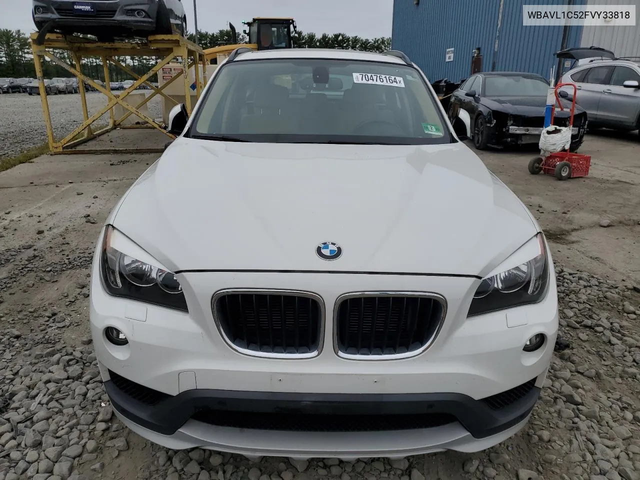 2015 BMW X1 xDrive28I VIN: WBAVL1C52FVY33818 Lot: 70476164