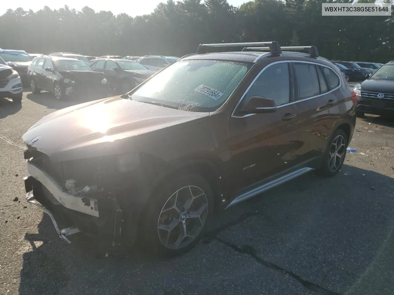 2016 BMW X1 xDrive28I VIN: WBXHT3C38G5E51648 Lot: 70791664