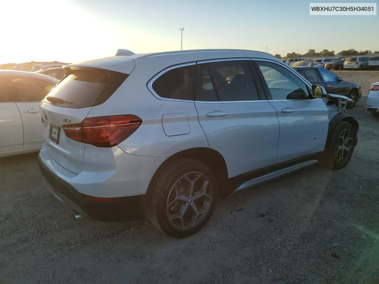 2017 BMW X1 Sdrive28I VIN: WBXHU7C30H5H34051 Lot: 71415644