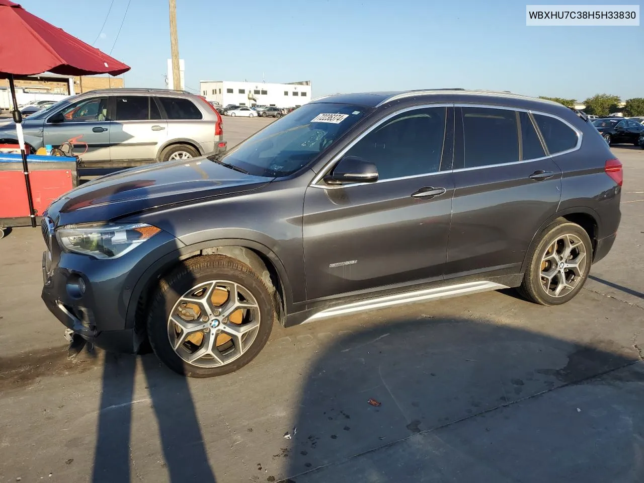 2017 BMW X1 Sdrive28I VIN: WBXHU7C38H5H33830 Lot: 72236374