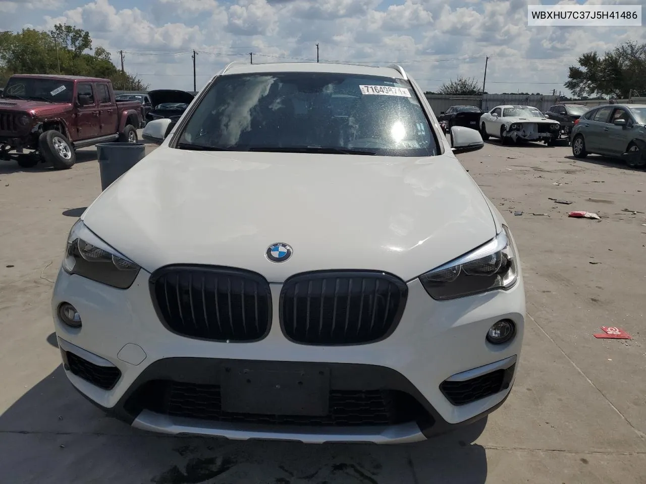 2018 BMW X1 Sdrive28I VIN: WBXHU7C37J5H41486 Lot: 71649874