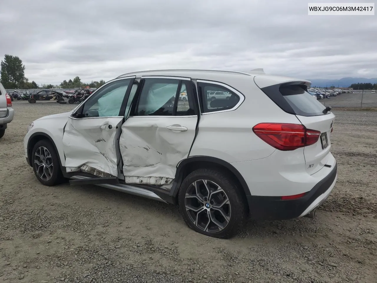 2021 BMW X1 xDrive28I VIN: WBXJG9C06M3M42417 Lot: 71850864