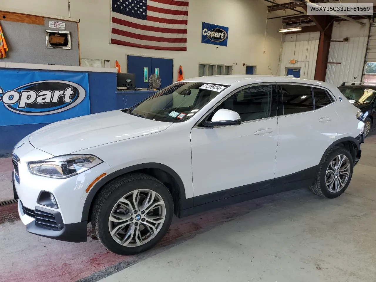 2018 BMW X2 xDrive28I VIN: WBXYJ5C33JEF81569 Lot: 71355434