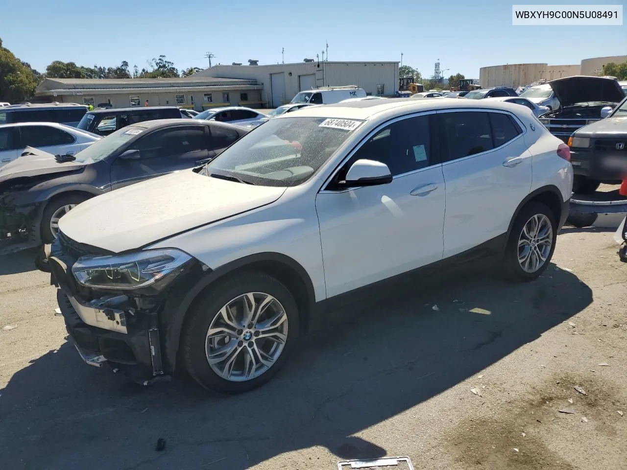 2022 BMW X2 Sdrive28I VIN: WBXYH9C00N5U08491 Lot: 68740504