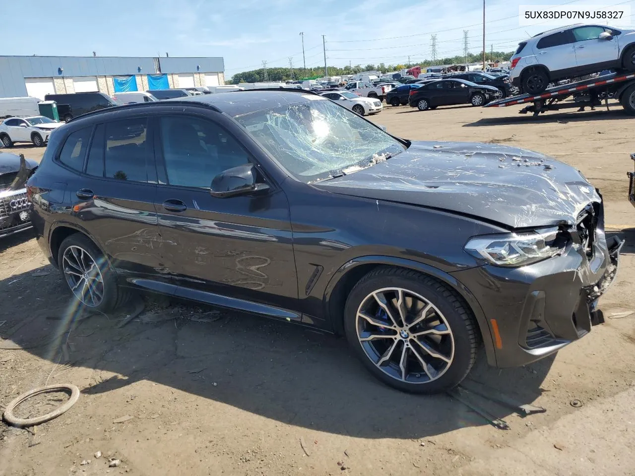 2022 BMW X3 M40I VIN: 5UX83DP07N9J58327 Lot: 70368524