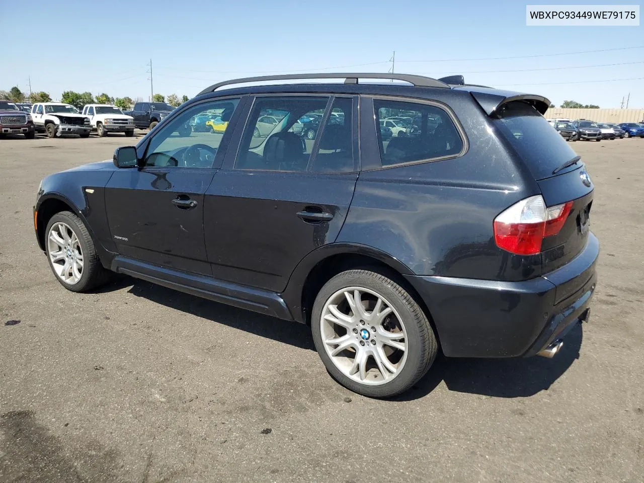 2009 BMW X3 xDrive30I VIN: WBXPC93449WE79175 Lot: 62751724