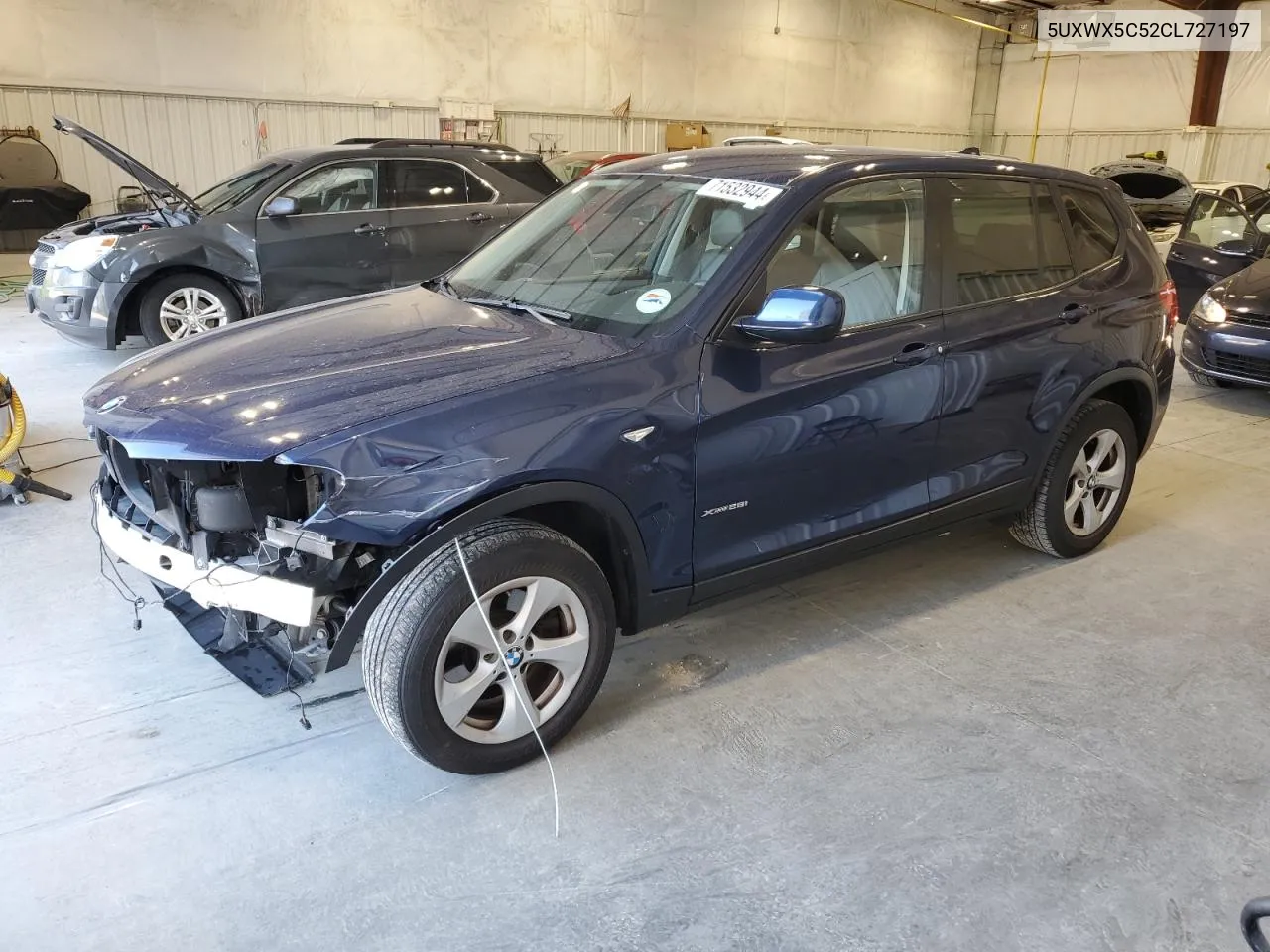 2012 BMW X3 xDrive28I VIN: 5UXWX5C52CL727197 Lot: 71532944