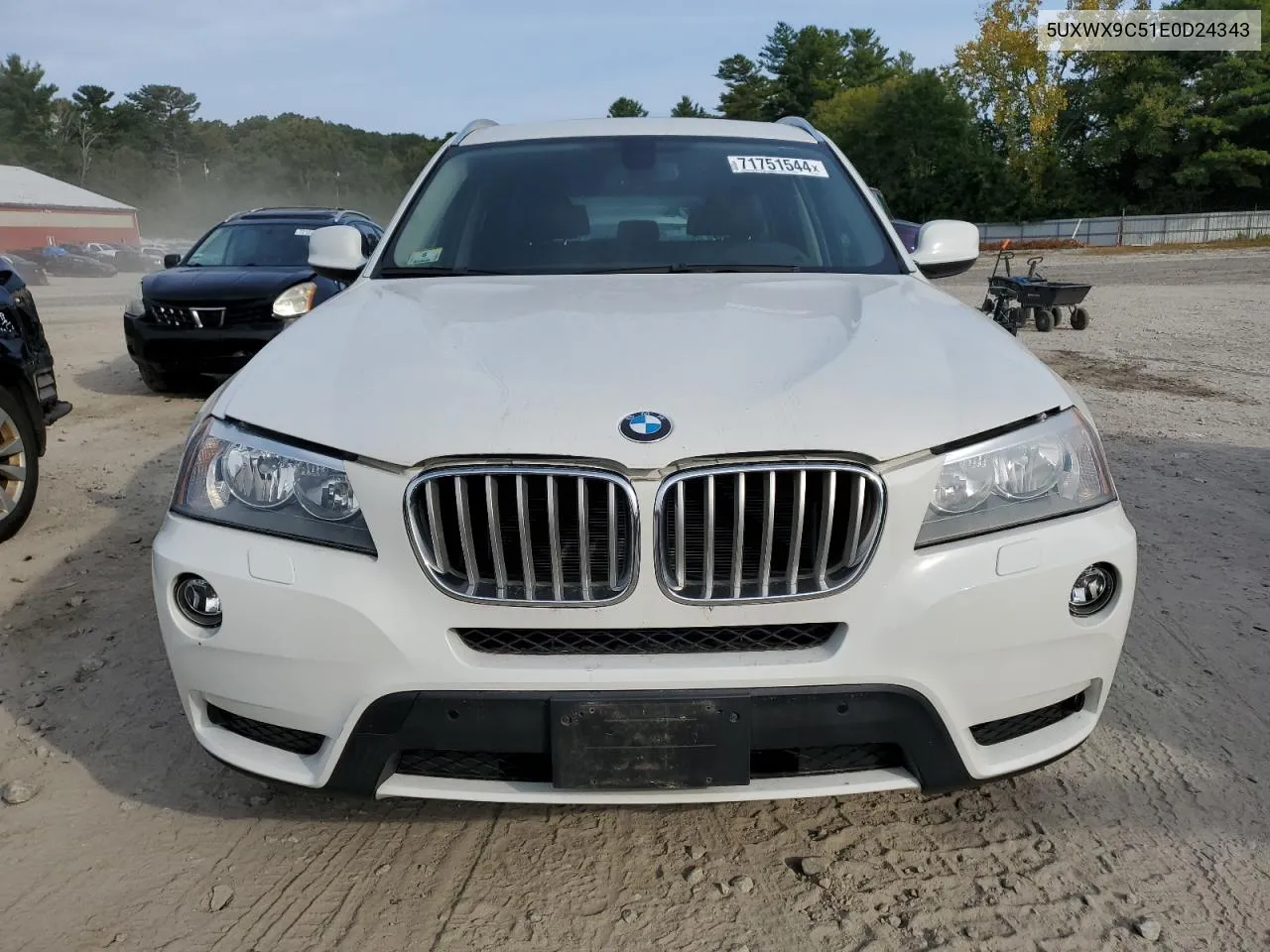 2014 BMW X3 xDrive28I VIN: 5UXWX9C51E0D24343 Lot: 71751544