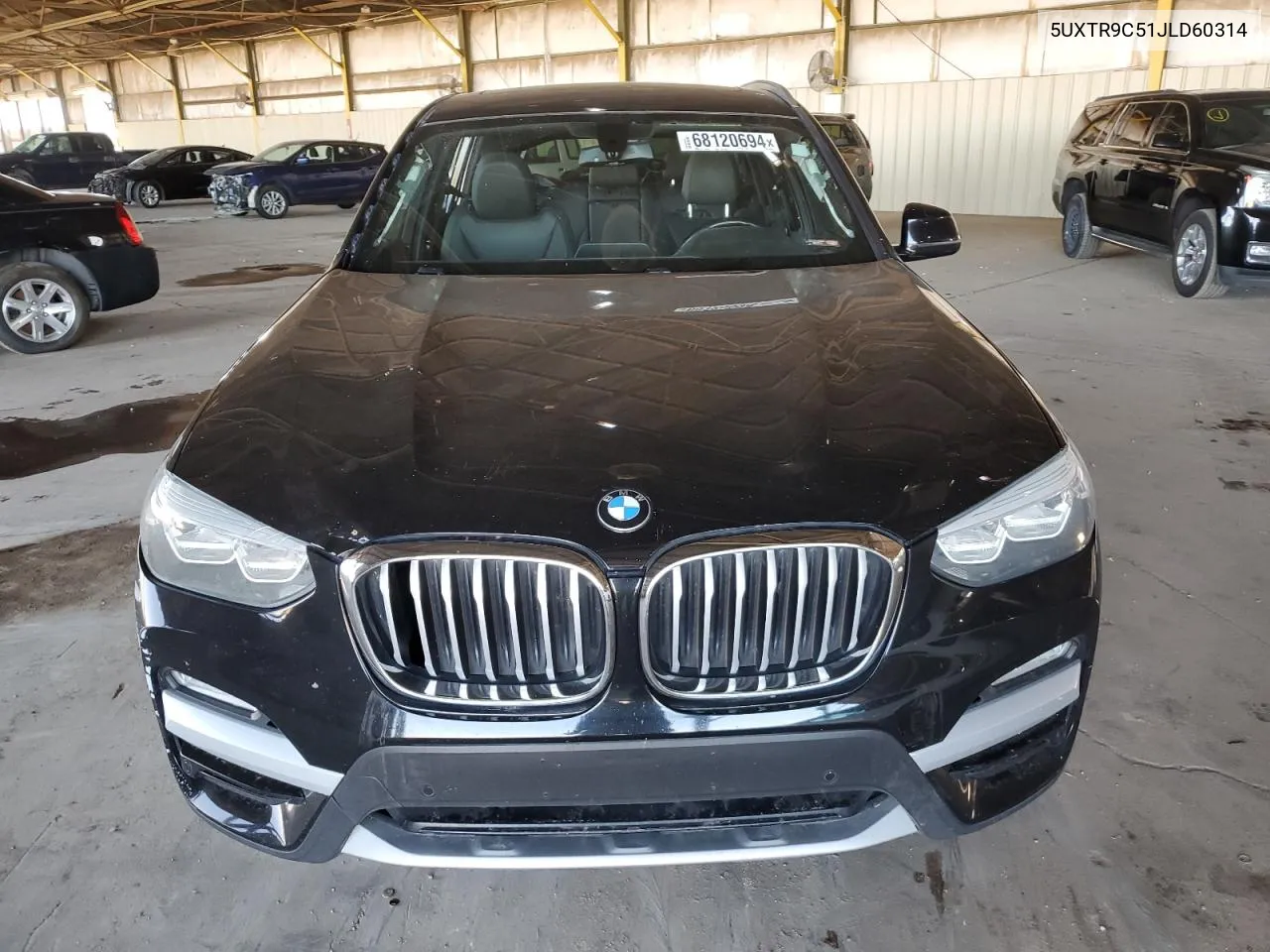 2018 BMW X3 xDrive30I VIN: 5UXTR9C51JLD60314 Lot: 68120694