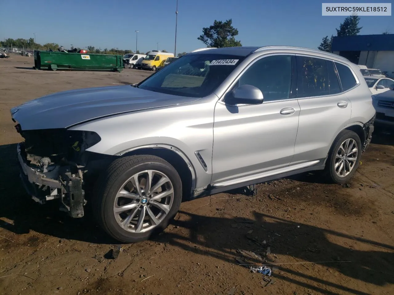 5UXTR9C59KLE18512 2019 BMW X3 xDrive30I