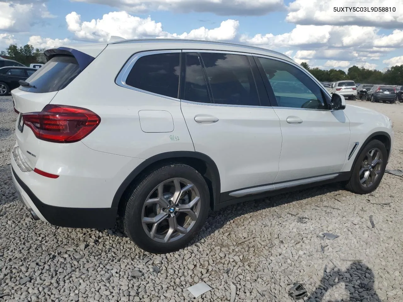 2020 BMW X3 xDrive30I VIN: 5UXTY5C03L9D58810 Lot: 72087914