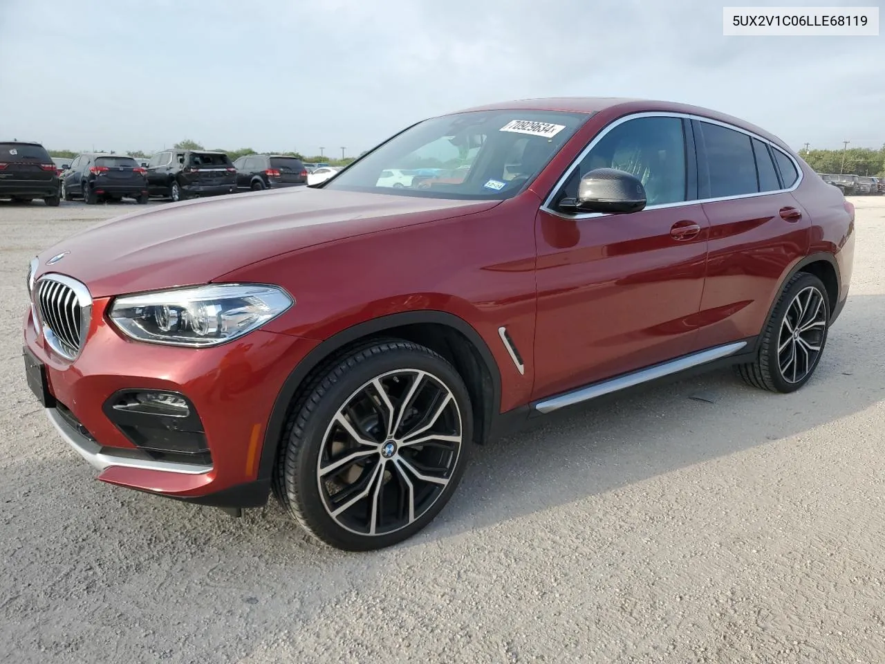 2020 BMW X4 xDrive30I VIN: 5UX2V1C06LLE68119 Lot: 70929634