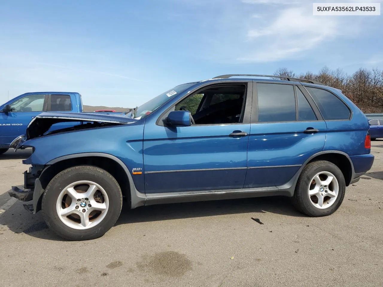 2002 BMW X5 3.0I VIN: 5UXFA53562LP43533 Lot: 46008764