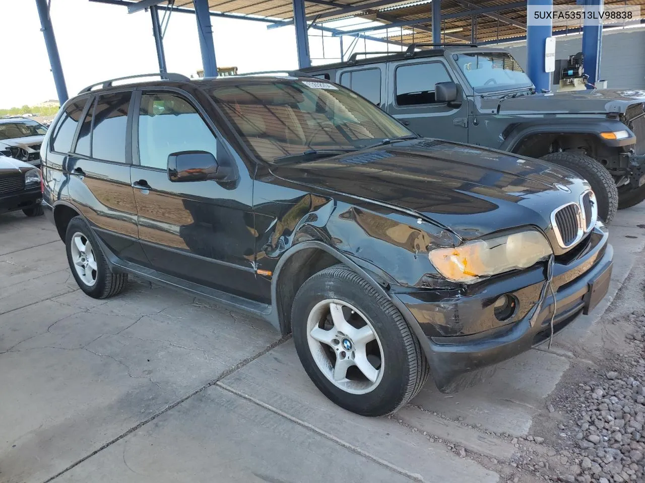 2003 BMW X5 3.0I VIN: 5UXFA53513LV98838 Lot: 63658264