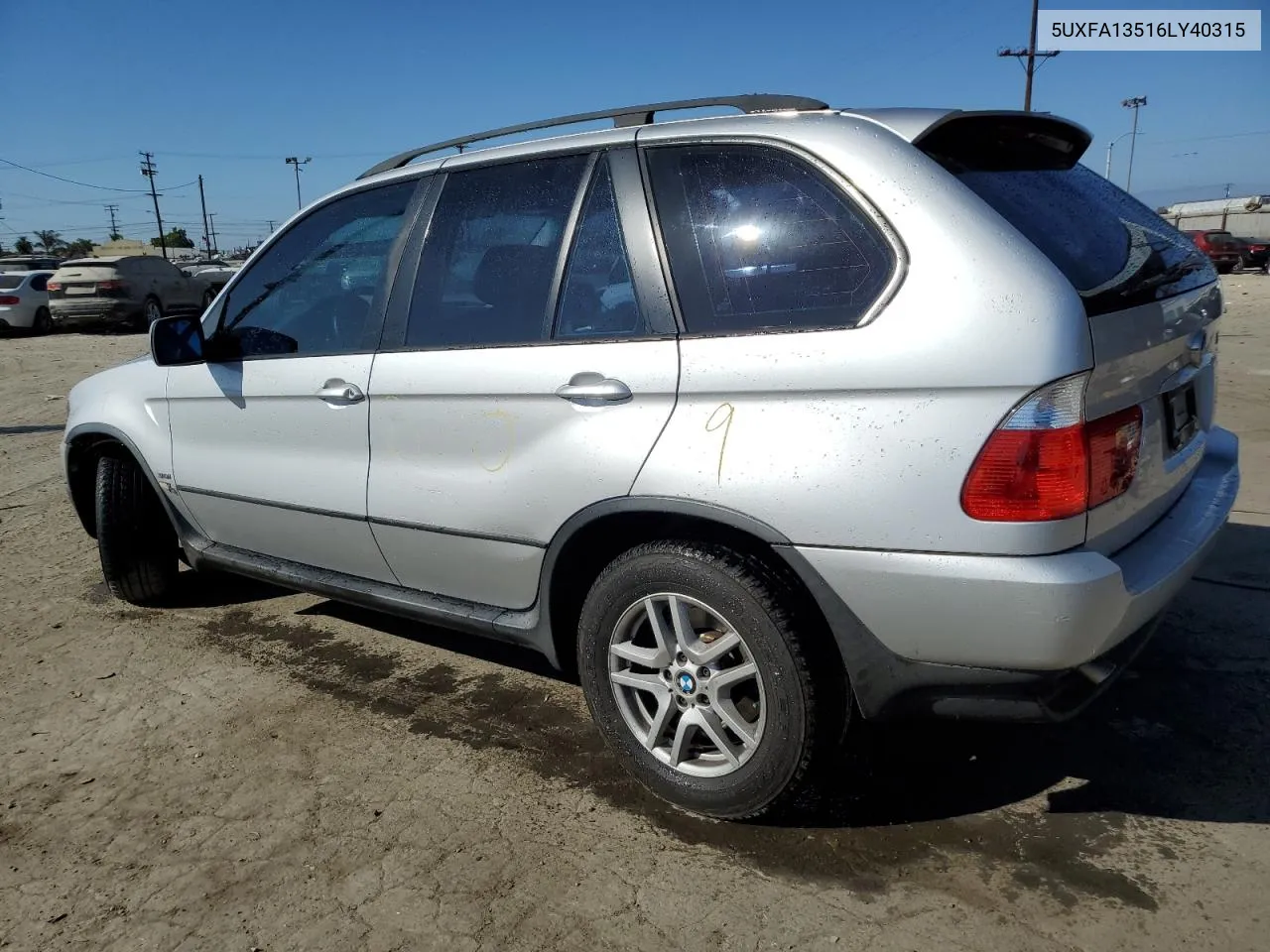 2006 BMW X5 3.0I VIN: 5UXFA13516LY40315 Lot: 71069274