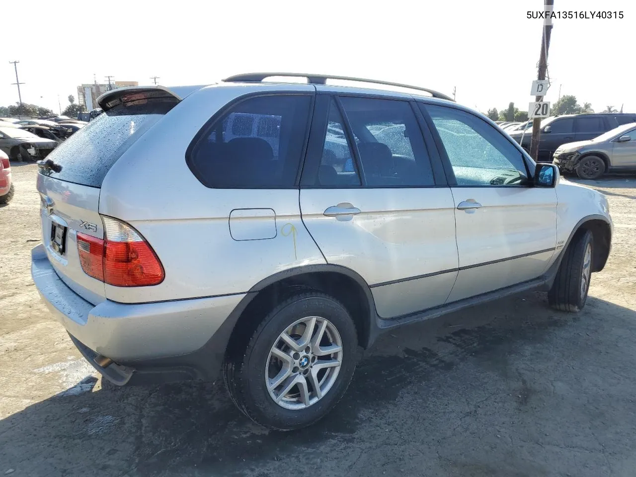 2006 BMW X5 3.0I VIN: 5UXFA13516LY40315 Lot: 71069274