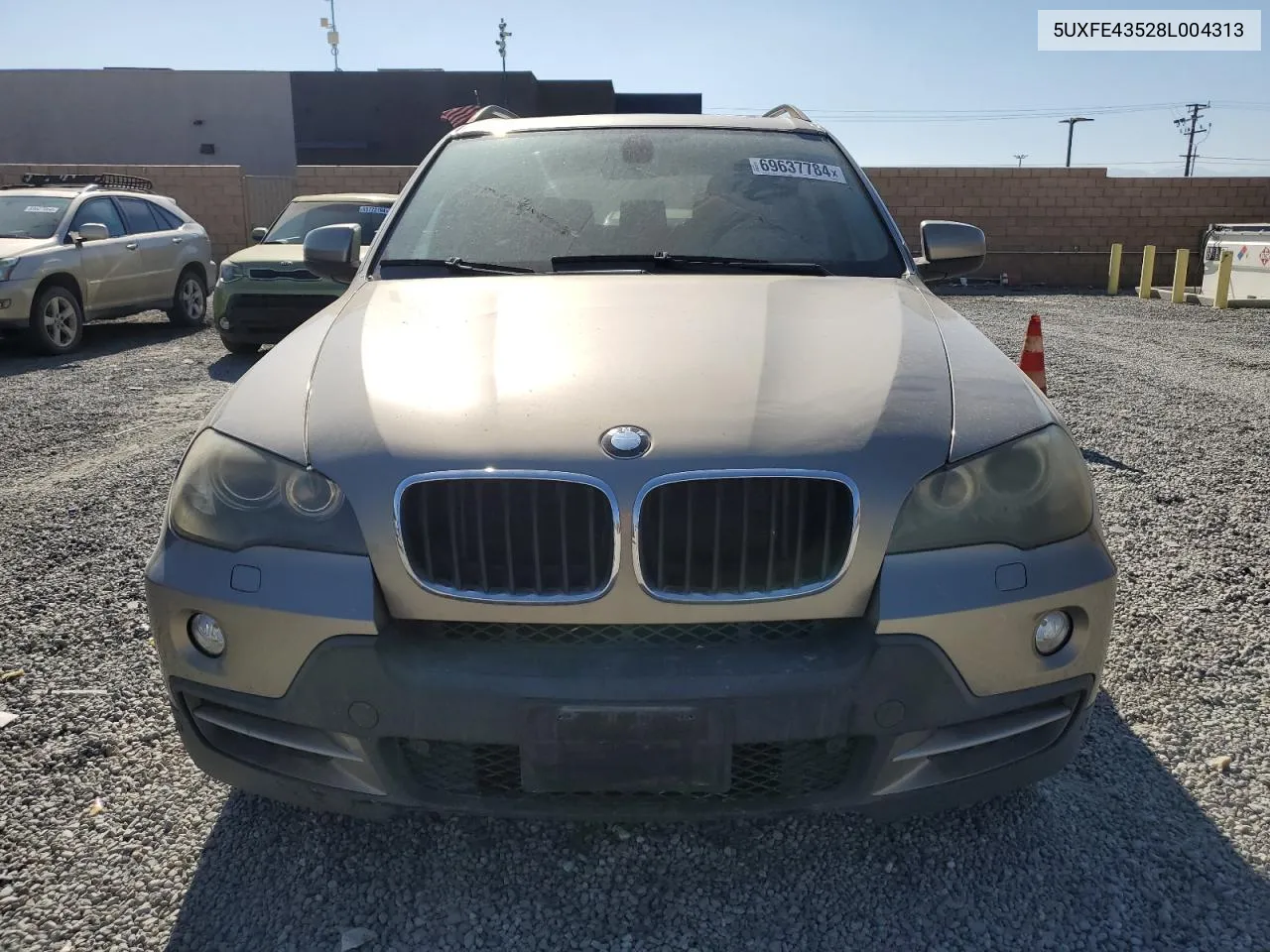 2008 BMW X5 3.0I VIN: 5UXFE43528L004313 Lot: 69637784