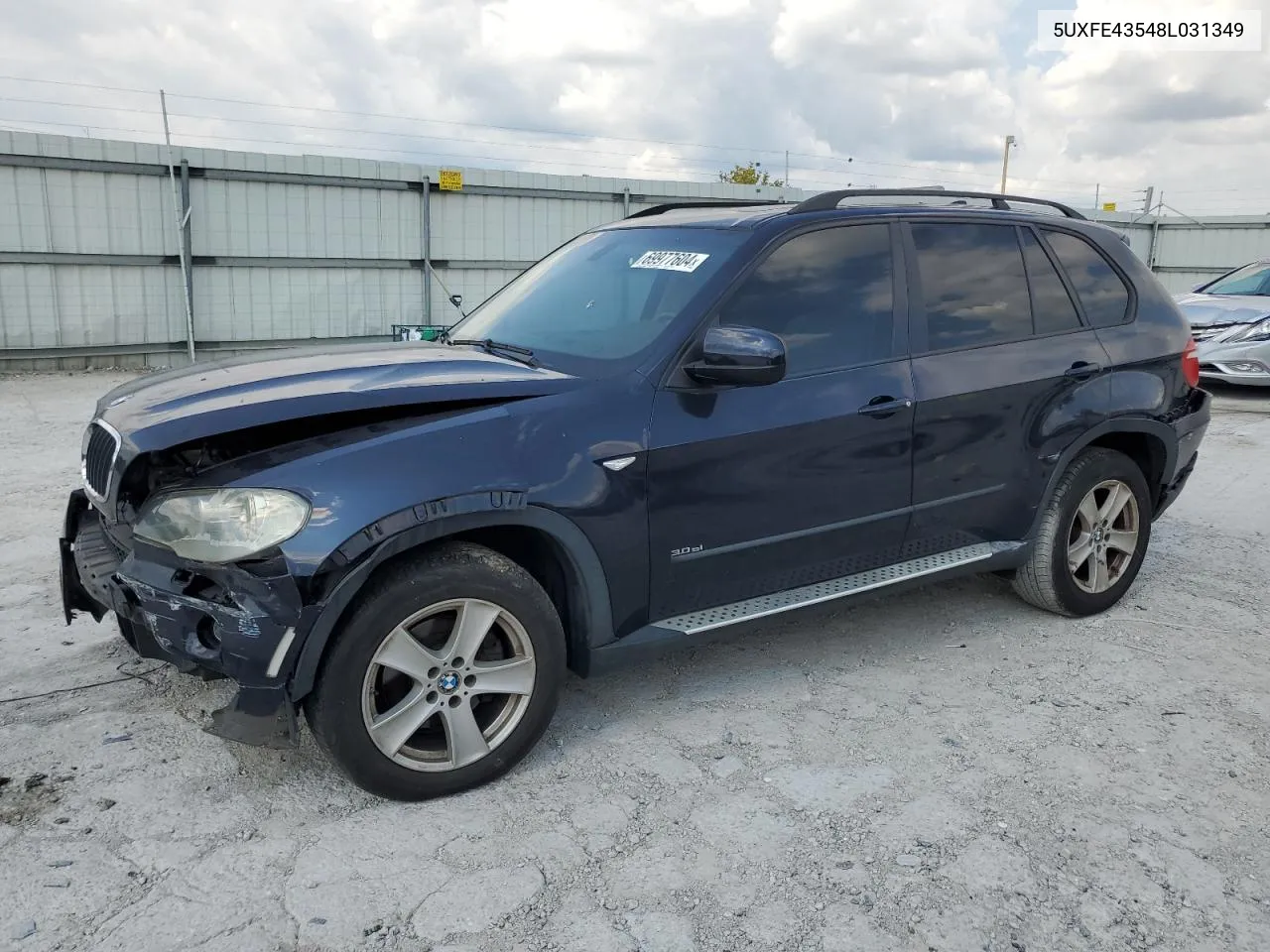 2008 BMW X5 3.0I VIN: 5UXFE43548L031349 Lot: 69977604