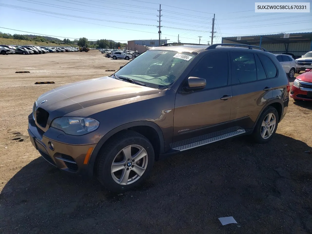 5UXZW0C58CL670331 2012 BMW X5 xDrive35D