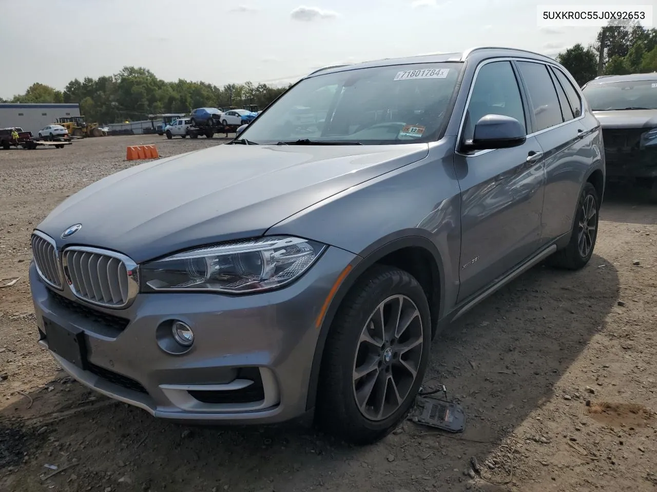 2018 BMW X5 xDrive35I VIN: 5UXKR0C55J0X92653 Lot: 71801784