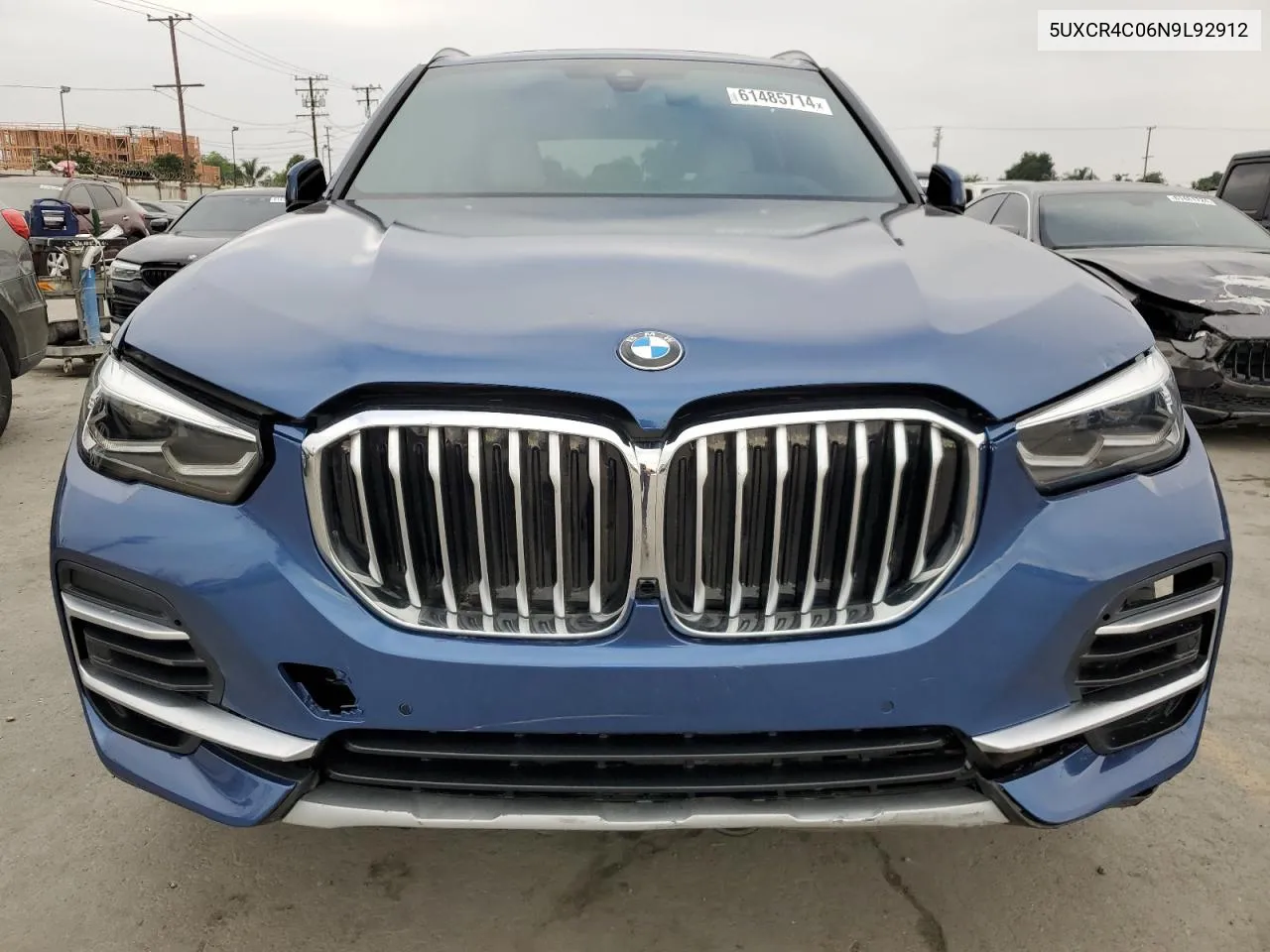 2022 BMW X5 Sdrive 40I VIN: 5UXCR4C06N9L92912 Lot: 61485714