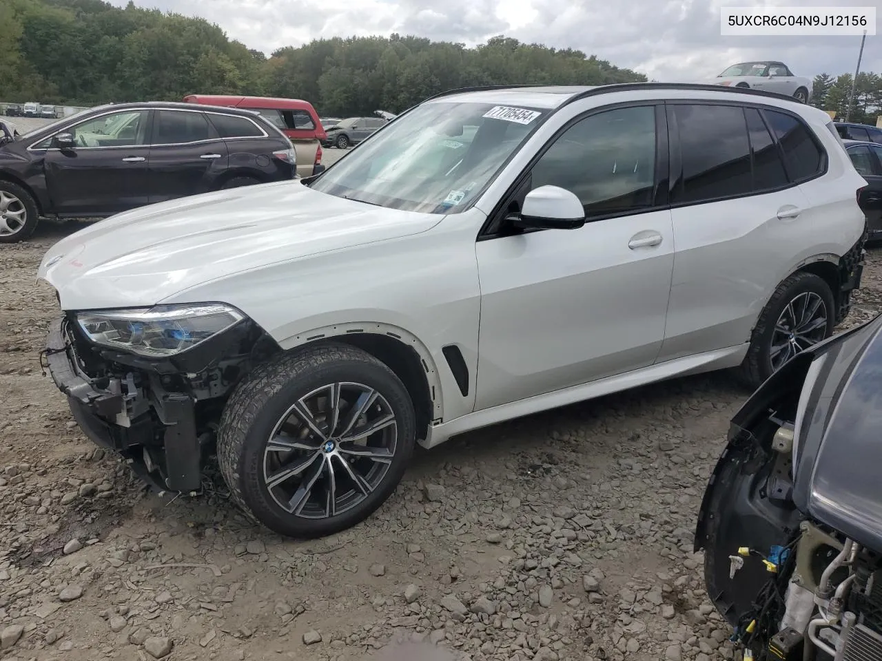 2022 BMW X5 xDrive40I VIN: 5UXCR6C04N9J12156 Lot: 71705454