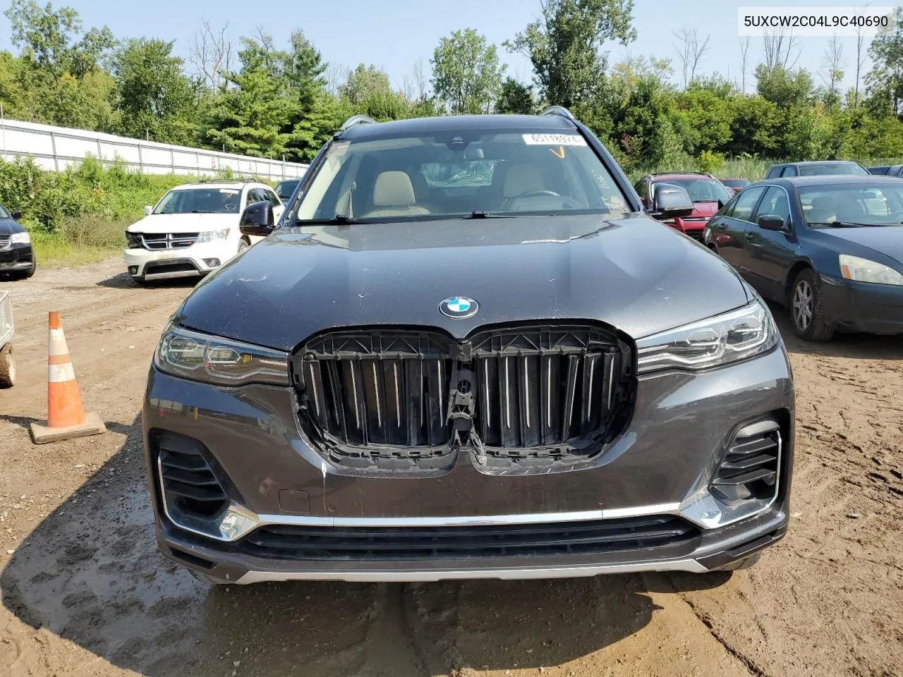 2020 BMW X7 xDrive40I VIN: 5UXCW2C04L9C40690 Lot: 65118974