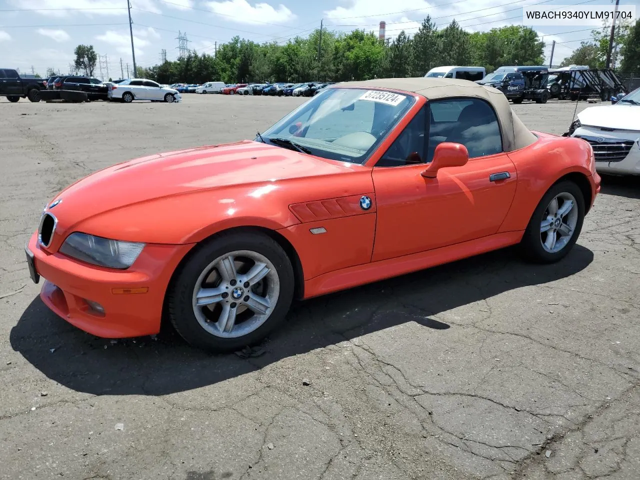 WBACH9340YLM91704 2000 BMW Z3 2.3