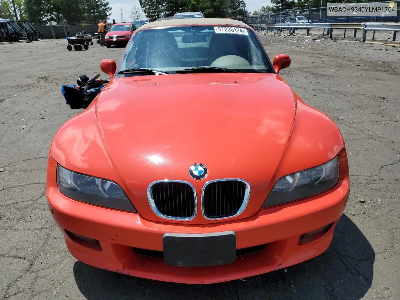 2000 BMW Z3 2.3 VIN: WBACH9340YLM91704 Lot: 57235124