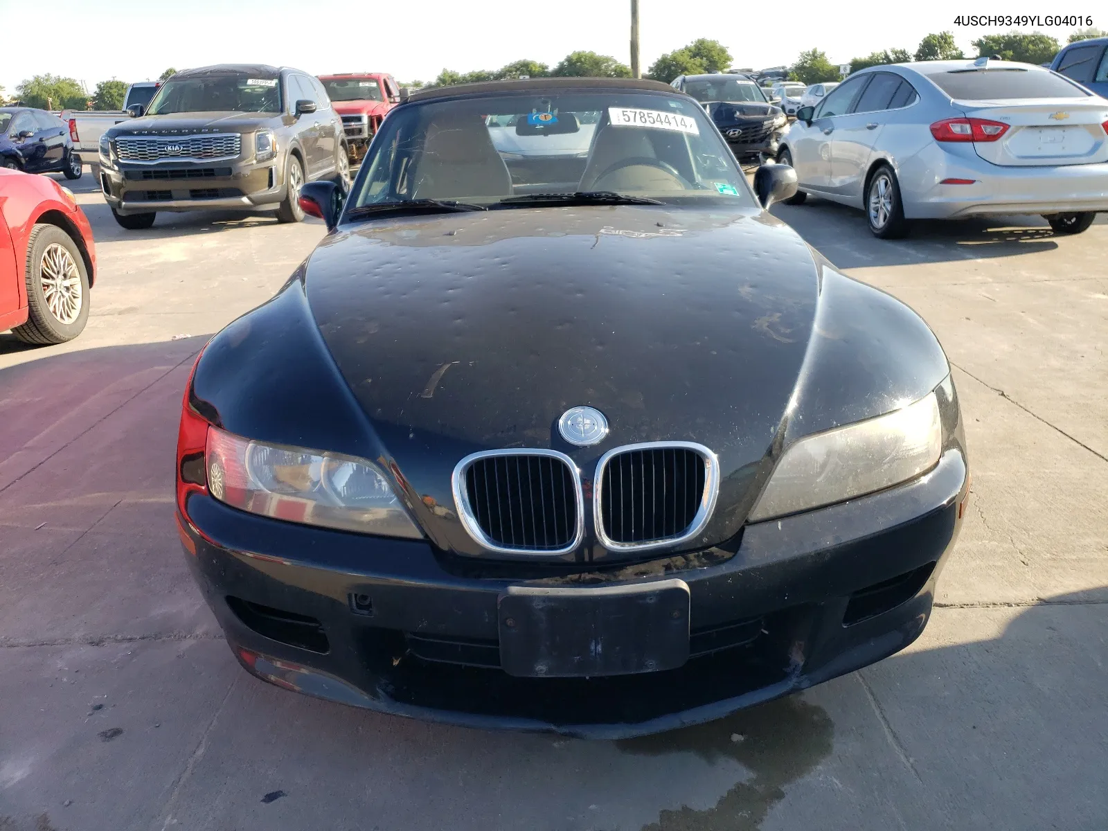 2000 BMW Z3 2.3 VIN: 4USCH9349YLG04016 Lot: 57854414