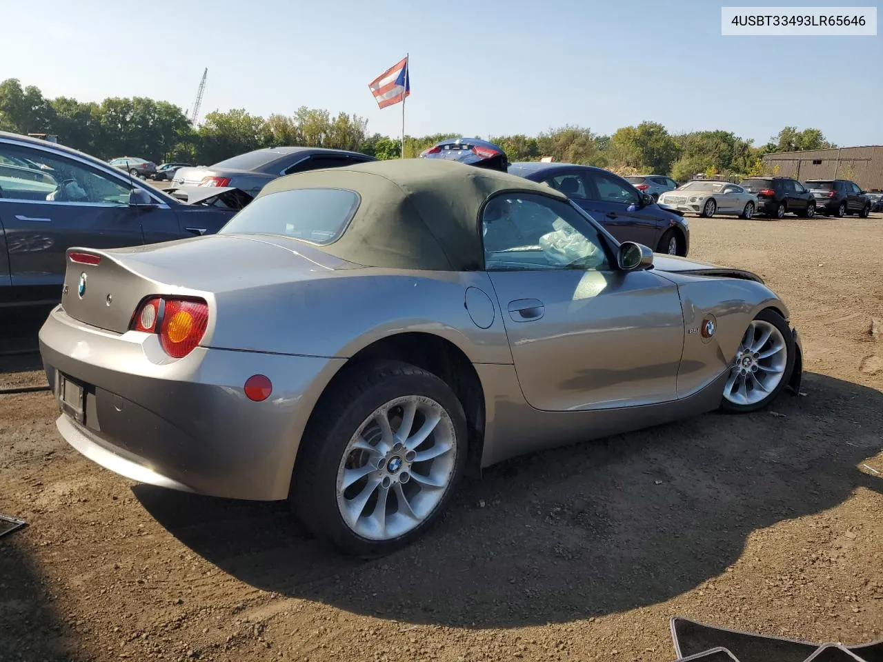 2003 BMW Z4 2.5 VIN: 4USBT33493LR65646 Lot: 71562864